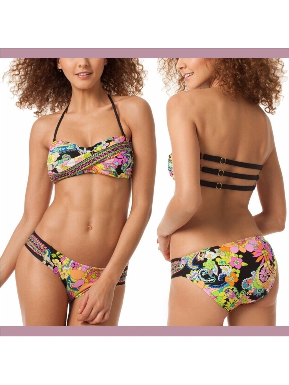 Trina Turk Monaco Twisted Bandeau Bikini Top